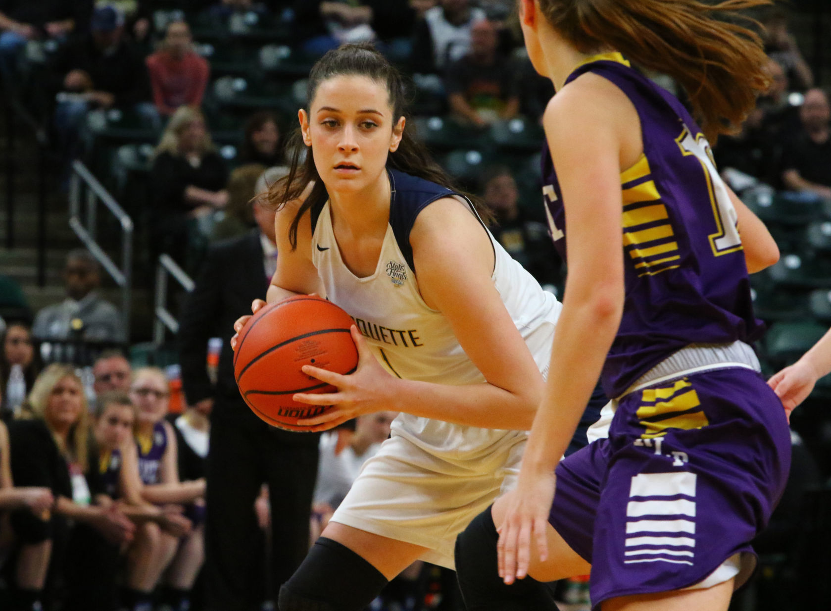 Gallery: Girls Basketball State Finals: Marquette Catholic vs. Vincennes Rivet